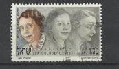 ISRAEL 1991 -  FAMOUS WOMEN - LEA GOLDBERG - USED OBLITERE GESTEMPELT USADO - Used Stamps (without Tabs)