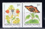 N Norwegen 1993 Mi 1114-15 Mnh Schmetterlinge - Unused Stamps