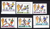 T)KOREA,1994 WORLD CUP SOCCER CHAMPIONSHIPS,US,SET(6),MNH.- - 1994 – États-Unis