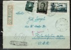 ROMANIA   1950 REGISTERED AIRMAIL COVER TO "Philadelphia, USA" ( 27 MAR 50 ) - Lettres & Documents