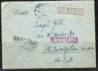 ROMANIA   1949 REGISTERED AIRMAIL COVER TO "Philadelphia, USA" ( 23 FEB 49 ) - Lettres & Documents