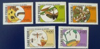 CAP VERT: Insectes SERIE 5 VALEURS Neuf Sans Charniere  ** (MNH) - Andere & Zonder Classificatie