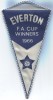 EVERTON Football Club - F.A. Cup Winners, 1966. Pennant, Flag, England - Habillement, Souvenirs & Autres