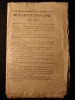 BULLETIN DES LOIS N°50 Du 28 JUILLET 1825 - EAUX DE VIE ALCOOL ECOLE ETUDES ECCLESIASTIQUES PARIS - Eau Brandy - Décrets & Lois