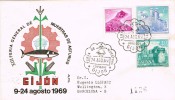 Carta Certificada GIJON (Oviedo) 1969. Feria De Muestras - Briefe U. Dokumente