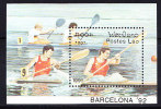 T)LAOS 1992 OLYMPICS,BRACELONA AND ALBERTVILLE,CANOE,S/S,MNH - Winter 1992: Albertville