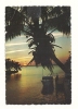 Cp, Les Caraïbes, The Sunny Caribbean, Coucher De Soleil Sur La Mer, Voyagée 1970 - Autres & Non Classés