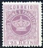 !										■■■■■ds■■ St.Thomas 1881-1885 Crown 25 Réis Violet Mint (d0098) - St. Thomas & Prince