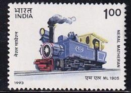 India MNH 1993, 1.00r Neral Matheran Railway, Mountain Locomotives, Train - Ongebruikt