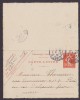France Postal Stationery Ganzsache Entier Carte-Lettre 10 C. Semeuse (942) PARIS (Rue Amelie) 1910 Locally Sent - Kaartbrieven