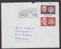 France Deluxe BORDEAUX GARE (Gironde) 1968 Cover Slogan Cds. To KOLDING Denmark Paul Claudel Saint-Pol-Roux Stamps - Lettres & Documents