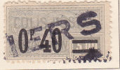 FRANCE COLIS POSTAUX N°36 0.40 S 3F GRIS TYPE DE 1918/1920 SURCHARGES OBL - Neufs