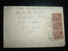 LETTRE TP 1 E X3 OBL. 27 ABR 72 CTT POVOA DE VARZIM - Storia Postale