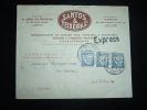 LETTRE PAR EXPRESS POUR LA FRANCE TP 1 S 75 X3 OBL. 28 MAR 42 PORTO CENTRAL 4° SECTOR + SANTOS & TEIXEIRA + GRIFFE - Storia Postale