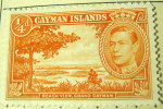 Cayman Islands 1938 King George VI And Beach View Grand Cayman 0.25d - Mint - Kaaiman Eilanden