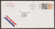 United States Via Airmail Label Deluxe DANBURY Conn. 1966 Cover To VETLANDA SwedenStaue Of Liberty - 3c. 1961-... Lettres