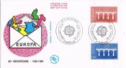 41269. Carta F.D.C. PARIS 1984. Tema Europa, Puentes - Briefe U. Dokumente