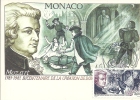 MONACO - SERIE MUSICIENS CELEBRES - MOZART -Timbre Et Tampon Jour D'émission - Cartes-Maximum (CM)