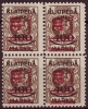 Memel Klaipeda / Y&T No 4x179** Mi Nr 4x232 III** / 1000 Euros (Dr Petersen BPP) - Memelgebiet 1923