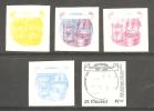 St Vincent 1988 Columbus US Bicentennial $1 Ship Compass 5 Imperforate Colour Trial Plate Proofs - St.Vincent (1979-...)