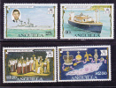 Anguilla Scott # 271-74  MNH Silver Jubilee QEII Ships - Anguilla (1968-...)