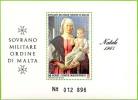 1987 - Sovrano Militare Ordine Di Malta BF 23 Quadro Di Piero Della Francesca   ++++++++ - Paintings