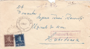 CENSORED R. SARAT 2, 1943, COVER, ROMANIA - Lettres & Documents