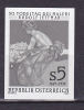 AUTRICHE  ESSAI N° 1778 5S  CINQUANTENAIRE DE LA MORT DE LA MORT DE RUDOLF JETTMAR Schwarzdruck NEUF SANS CHARNIERE - Essais & Réimpressions