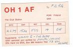 CARTE RADIO QSL - FINLANDE - PORI - HELSINKI - 1979. - Radio-amateur