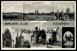 ALTE POSTKARTE GRUSS AUS XANTEN 1939 Colonia Trajana Röm. Amphitheater Windmühle Windmill Postcard Cpa AK Ansichtskarte - Xanten