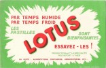 LES PASTILLES LOTUS  PRODUCTION DES ETS LA SPECIALITE ROCHEFORT SUR MER IMP. MIETTE ANGOULEME - Sucreries & Gâteaux