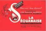 LA SEQUANAISE  INCENDIE ACCIDENTS RISQUE DIVERS SIEGE SOCIAL A PARIS JANVIER 1954 - Banque & Assurance