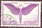 Schweiz Flugpost 1924 Zu#FP12 Mi#191x Glatt  Gestempelt 1 Fr. - Used Stamps