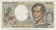 MONTESQUIEU 200 FRANCS - 1984 - H.022 - O° - COTE IPCbanknotes: 40 Euros - 200 F 1981-1994 ''Montesquieu''