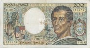 MONTESQUIEU 200 FRANCS - 1984 - H.023 - O - COTE IPCbanknotes: 20 Euros - 200 F 1981-1994 ''Montesquieu''