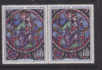 FRANCE N° 1419 60C POLYCHROME 8EME CENTENAIRE DE NOTRE DAME DE PARIS VITRAIL CASSE NEUF SANS CHARNIERE - Unused Stamps