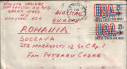 USA-1972-Envelope Circulated To Romania In Suceava - Brieven En Documenten