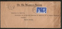 BRITISH GUIANA   Scott # 229 And FREE Frank On 1937 "O.H.M.S." COVER To FRENCH GUIANA OS-17 - British Guiana (...-1966)