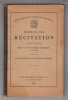 République Et Canton De Neuchâtel - 1921 - Manuel De Récitation Destiné Aux élèves Des Ire Et IIe Années Primaires - 6-12 Anni