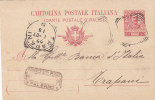 PALERMO / TRAPANI  - Card_ Cartolina Pubblicitaria  " Francesco VERGA " -  1907 - Reclame