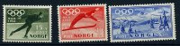 Norvège * N° 337 à 339 - J.O. D'hiver - Unused Stamps
