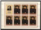 Painting 1976 USSR MNH RARE 2 Sheets Of 7stamps+label  Mi 4551Zf,4455Zf  370th Birth Anniversary Of Rembrandt - Rembrandt