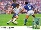 Union Island Grenadines Of St Vincent - 1986 World Cup France Vs Italy Maxi Card - 1986 – Mexique