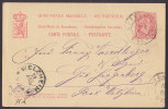 Luxembourg Postal Stationery Ganzsache Entier Grossherzog Adolf Deluxe ETTELSBRUCK 1900 To WELZHEIM Germany (2 Scans) - Entiers Postaux