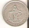 MONEDA DE PLATA DE SUDAFRICA DE 1 SHILING DEL AÑO 1933  (COIN) SILVER,ARGENT. - Südafrika