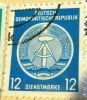 Germany 1954 Official Stamp 12pf - Used - Andere & Zonder Classificatie