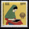 India MNH 1996, SAARC Year Of Literacy, Women Writing., Slate, Education, Costume - Unused Stamps