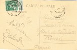 Postal OOSTENDE (Belgica)  1918. Bandeleta. Le Kursaal - Brieven En Documenten