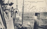 AMERICA URUGUAY  MONTEVIDEO Nr.101. DESEMBARQUE PAR MAL TIEMPO  MOVING FROM A SHIP IN BOATS OLD POSTCARD BEFORE 1904 - Uruguay
