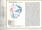 France Cef 703 - Stendhal (1783-1842) - Illustration Pierre Forget - Timbre 2284 - Storia Postale